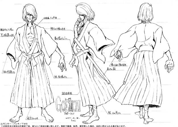 Lupin the Third Model Sheets | Traditional Animation