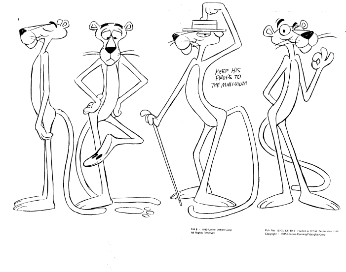 HOW TO DRAW PINK PANTHER EASY STEP BY STEP / PINK PANTHER DRAWING